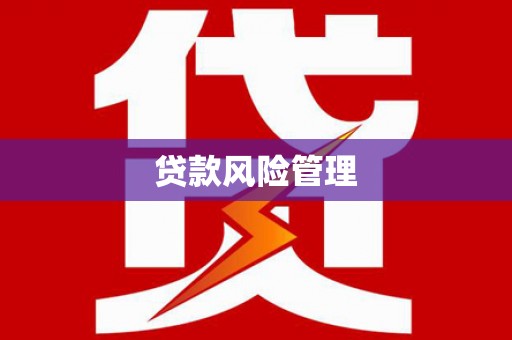 铜梁贷款风险管理
