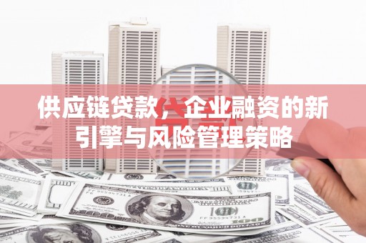 铜梁供应链贷款，企业融资的新引擎与风险管理策略