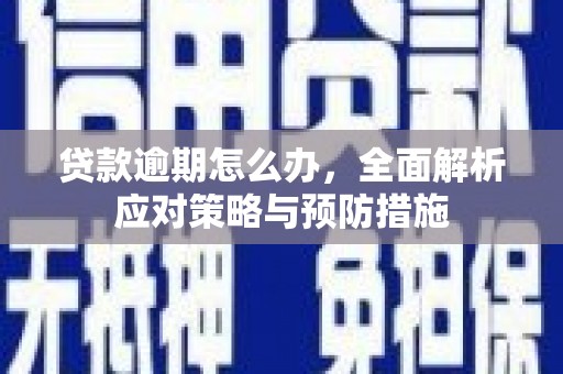 铜梁贷款逾期怎么办，全面解析应对策略与预防措施