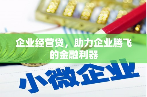 铜梁企业经营贷，助力企业腾飞的金融利器