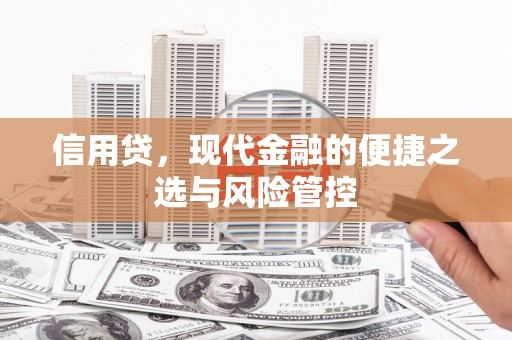 铜梁信用贷，现代金融的便捷之选与风险管控