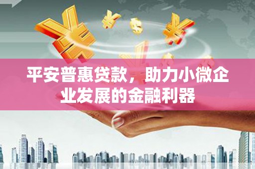 铜梁平安普惠贷款，助力小微企业发展的金融利器