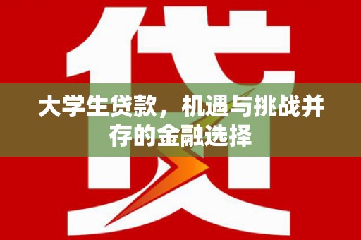 铜梁大学生贷款，机遇与挑战并存的金融选择