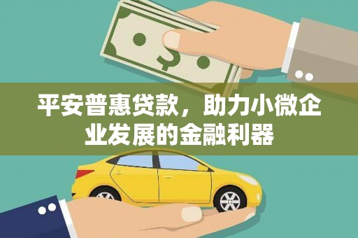 铜梁平安普惠贷款，助力小微企业发展的金融利器