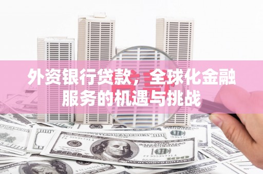 铜梁外资银行贷款，全球化金融服务的机遇与挑战