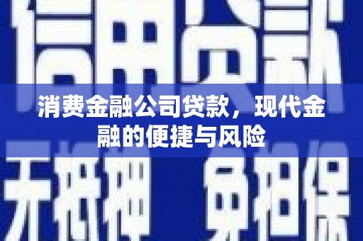 铜梁消费金融公司贷款，现代金融的便捷与风险